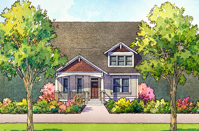 Camelia Plan a Sabal Homes House Drawing in Summerville, SC