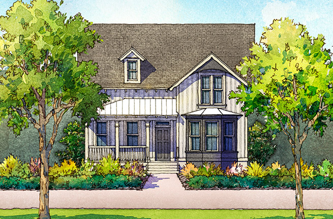 Camelia Plan a Sabal Homes House Drawing in Summerville, SC