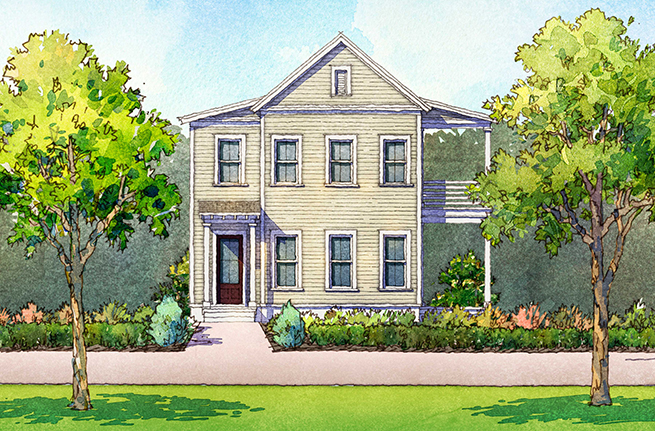Dahlia Plan a FrontDoor Communities House Drawing in Summerville, South Carolina