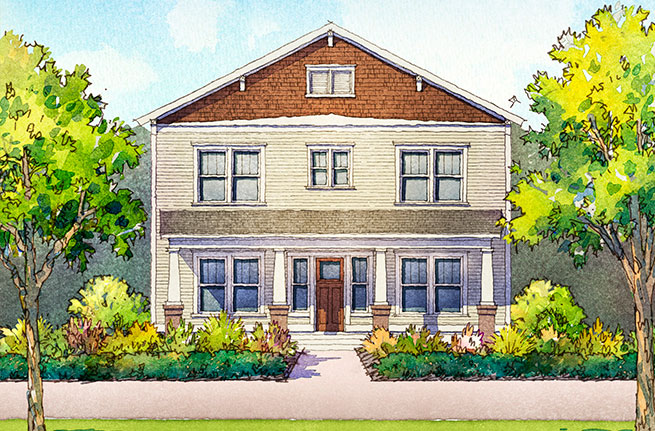 Del Mar Plan a Dan Ryan Builders House Drawing near Charleston, SC