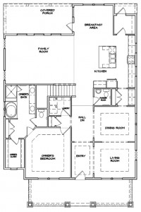 Preakness Floor Plan - New Homes for Sale in Summerville, SC First Floor