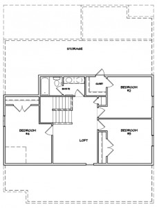 Preakness Floor Plan - New Homes for Sale in Summerville, SC Second Floor