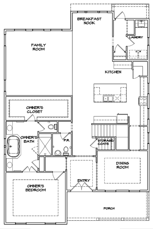 Rosecroft Plan a Dan Ryan Builders First Floor Plan near Charleston, SC