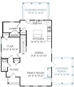 Azalea Plan a FrontDoor Communities First Floor Plan in Summervile, SC