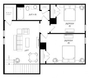 Camelia Floor Plan - New Homes for Sale in Summerville, SC Second Floor