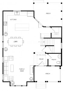 Juniper Floor Plan - New Homes for Sale in Summerville, SC First Floor