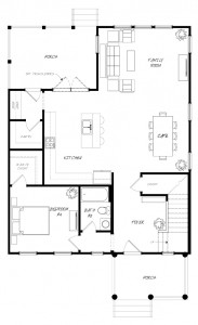 Nandina Floor Plan - New Homes for Sale in Summerville, SC First Floor