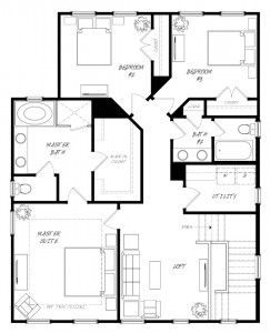 Nandina Floor Plan - New Homes for Sale in Summerville, SC Second Floor