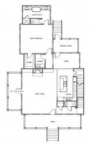 Lily Plan a Saussy Burbank First Floor Plan near Charleston, SC