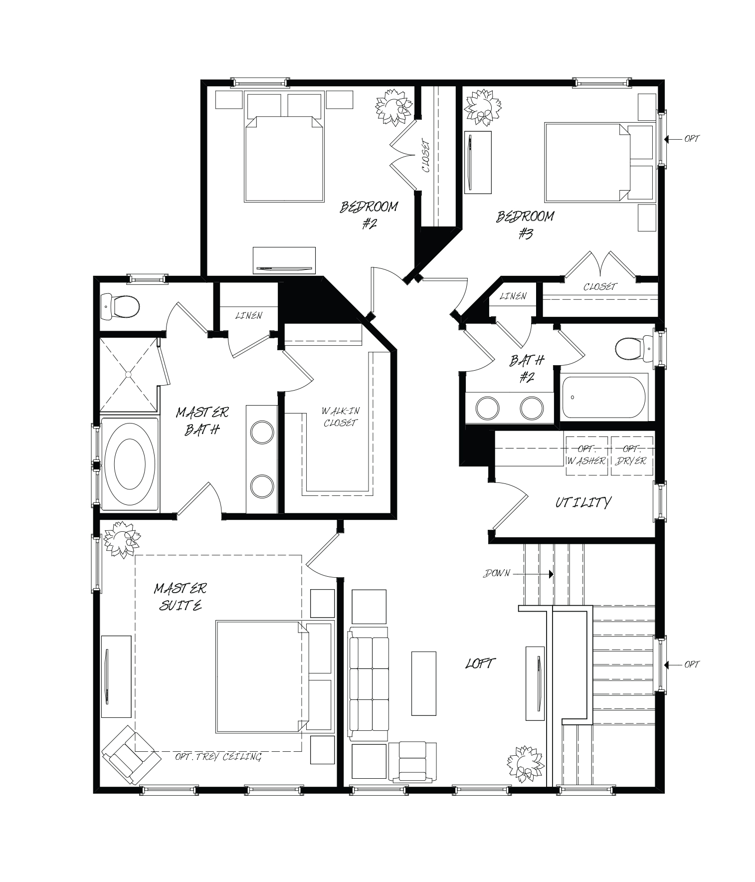 Nandina Plan a Sabal Homes Second Floor Plan in Summerville, SC