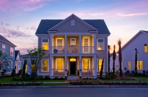 Firethorn Plan a Sabal Homes Night View near Charleston, SC