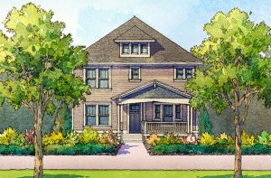 Firethorn Plan a Sabal Homes House Drawing near Charleston, SC