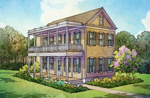 Jasmine Plan a Dan Ryan Builders House Drawing near Charleston, SC