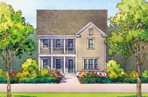 Keeneland Plan a Dan Ryan Builders House Drawing in Summerville, SC