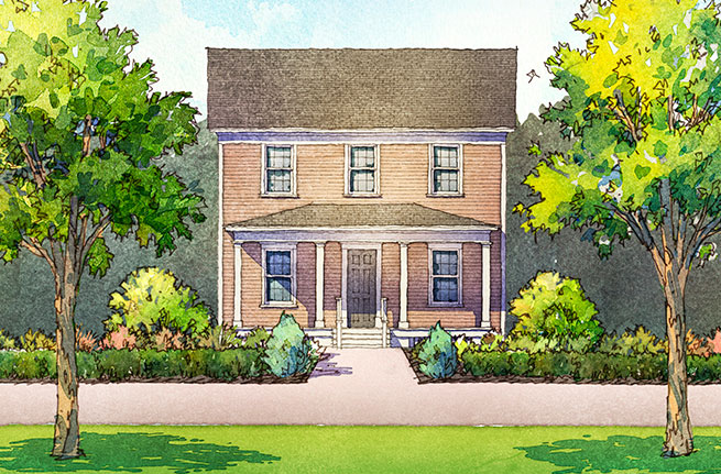 Aspen Plan a Saussy Burbank House Drawing near Charleston, SC