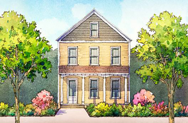 Honeysuckle Plan a Dan Ryan Builders House Drawing near Charleston, SC