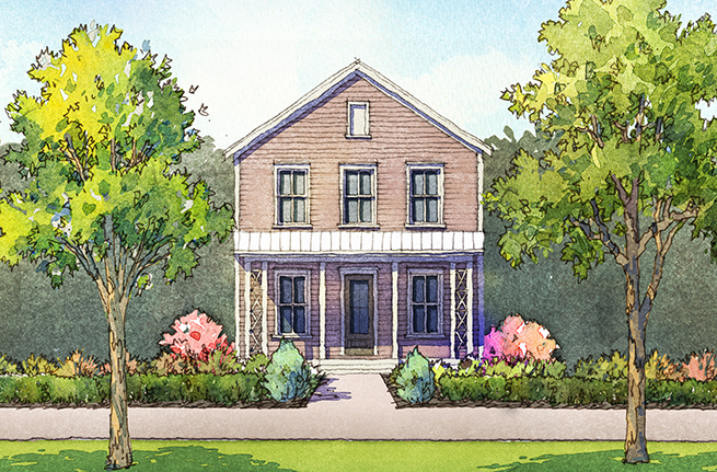 Ellis Plan a Sabal Homes House Drawing in Summerville, South Carolina