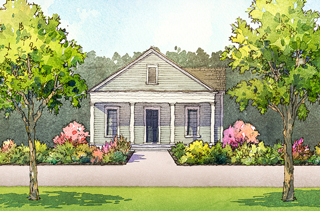134 Canopy Way a Saussy Burbank Home Drawing in Summerville, South Carolina