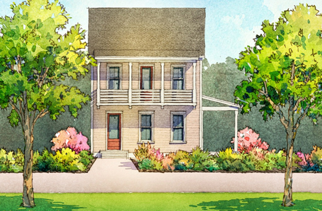 Conifer Plan a Saussy Burbank House Drawing in Summerville, SC